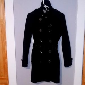 Burberry Wool Belted Trench Coat